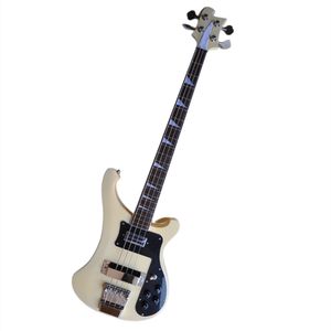 4 strängar Milk Yellow Electric Bass Guitar med Chrome Hardware Erbjudande logotyp/färg Anpassa