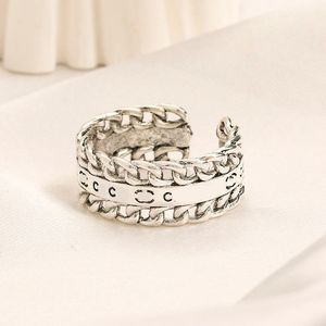 Anel de designer de luxo anel de diamante anéis vintage para mulheres jóias moda anel de noivado aberto ajustável
