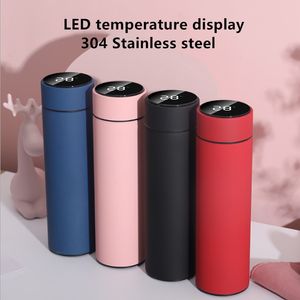 Coffee Bottle with LED Temperature Display Smart Water Bottle Double Walled Tea Infuser Bottle Stainless Steel Thermal Cup Travel Mug Keeps Water Cold and Warm