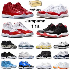 Athletic & Outdoor With Box basketball Shoes top jmpman 11s mens womens Cherry Cool grey Citrus Glitter Cap and Gown Tour Yellow Snakeskin Blue Black trainers Designer