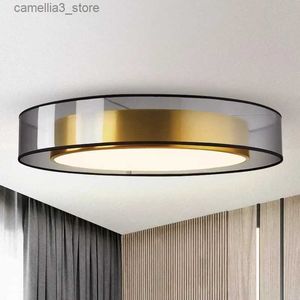 Luzes de teto Nordic Simples Luxo Latão Sala de Jantar Lustre Moderno Sala de estar Led Lustre Quarto Iluminação Decorativa Luz de Teto Q231120