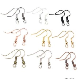 Clasps & Hooks 100Pcs Lot 20X17Mm Diy Earring Findings Earrings Clasps Hooks Fittings Jewelry Making Accessories Iron Hook E Dhgarden Othvr
