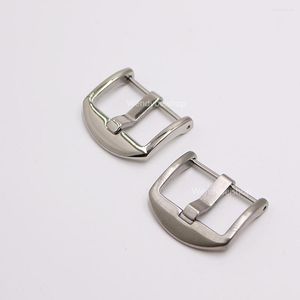 Watch Bands Rolamy 20mm Wholesale OEM Pre-V Screw Buckle Silver Polished Brushed 316L Stainless Steel For Wrist Belt Band