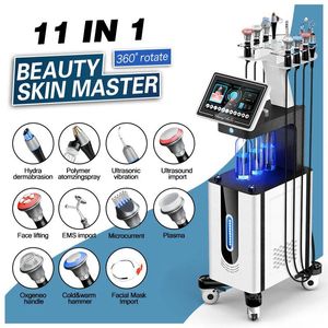 Água facial microdermoabrasão pele máquina de limpeza profunda oxigênio mesoterapia arma rf elevador rejuvenescimento facial