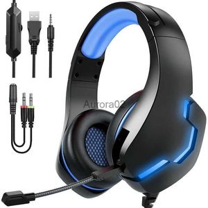 Handy-Kopfhörer J10-Kopfhörer, kabelgebunden, drahtgesteuert, leuchtendes Gaming-Headset, PS4-Computer, Handy, Gamer-Kopfhörer, audiophile Kopfhörer YQ231120