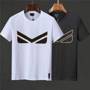 Men's T-Shirts 2023 summer men's T-shirt men's and women's high-quality bla eye print simple top loose round ne comfortable and breaable