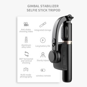 Stabilizers Q08 Gimbal Stabilizer Aluminum Alloy Bluetooth-Compatible Handheld Stabilizer Telescopic for Phone Holder Video Record 230419