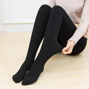 Kvinnors strumpor Silk Panty Effect Slim Pantyhose Skin Strumpor Tights Autumn Sock Quality High Slange Anti-snaging midje Leggings Solid