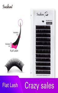 Seashine 1 Tray 12 Lines Individual Lashes Flat Lashes Hand Made Premium Ellipse Factory High Quanlity Eyelashes Extension 7107514