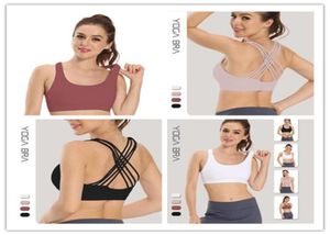 Mulheres correndo sutiã esportivo camisas yoga ginásio colete push up fitness topo sexy roupa interior senhora topos shakeproof alça ajustável sutiãs outfit5417842