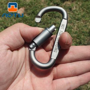 5 PCSMoschettoni Tipo D Moschettone Lega di alluminio ultraleggera Blocco dado a gancio Non per arrampicata su roccia Attrezzatura da campeggio Accessori esterni P230420