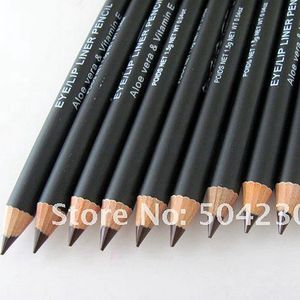 Eyebrow Enhancers 12PCS/lot Brand Brown Eyebrow Eyeliner Pencil Dark Coffee Color Makeup Eye / Lip liner Pencil Wholesale 231120