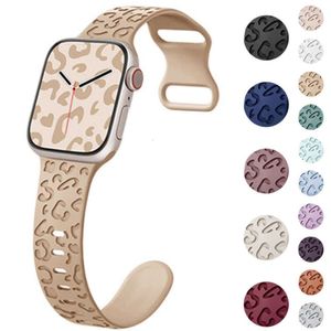 Strap For Apple Watch Band 40mm 38mm 41mm 45mm 44mm 42mm 49mm 40 Mm Engraved Correa Bracelet IWatch Series Ultra 7 SE 3 6 8 5 4 Watch Accessories