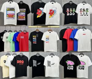 メンズ Tシャツ DSQ ゴヤール Tシャツ女性デザイナー部門 Tシャツ綿トップスカジュアル高級服ストリートショートパンツスリーブ大きいサイズ 3XL A2