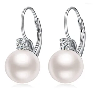 Baumelnde Ohrringe, edler Schmuck, reiner 925er-Sterlingsilber, luxuriöser Perlenohrring für Frauen, Jahrestag, Hochzeit