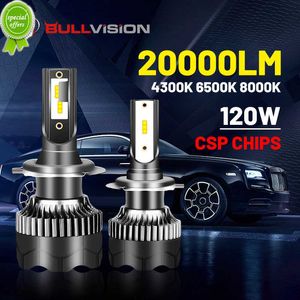 H4 LED Scheinwerfer 20000LM CSP Chip LED H7 H1 H11 H8 H9 9005 9006 HB3 HB4 120W 4300K 6500K 8000K PTF Ice Bulbs Turbo Nebelscheinwerfer 12V