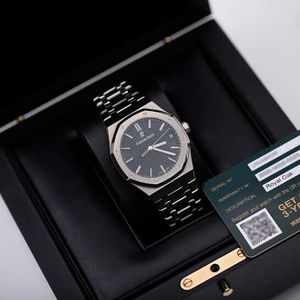 Ap Swiss Luxury Watch Royal Oak 15500st Orologio da uomo Precision Steel Black Face Meccanico automatico Orologio svizzero famoso Luxury Steel King Fashion Watch Full s 8kq7