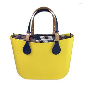 Evening Bags Yellow Waterproof EVA Body Big Size O Bag Obag Style Luxury Handbags Women Silicon Hand