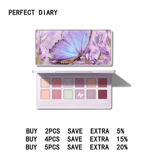 Lidschatten Perfect Diary 12 Farben Tier-Lidschatten Schmetterling Fee Lila Palette Frühling und Sommer Rosa Rotfuchs Rotbraun Palette Make-up 231120