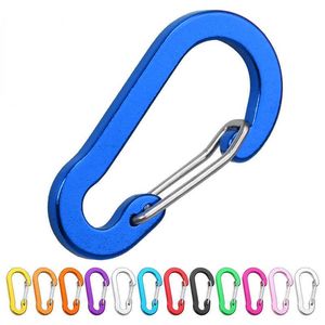 5 PCSCarabiners 10pcs Carabiners Aluminum Alloy S 5 Number Carabiner Spring Snap Clip Hooks Keychain Climbing Carabiner for Keys Camping Tools P230420