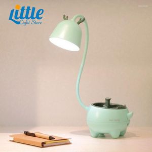 Night Lights Desk Lamp 3 Modes Lighting Adjustable Brightness USB Rechargeable Pet LED Dimmable Kids Light Gift