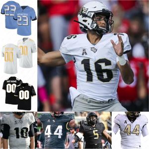 Niestandardowy UCF Knights piłka nożna zszyta koszulka 51 Malachi Lawrence Shaquem SM. Griffin Johnny Richardson Javon Baker Xavier Townsend Mens Women Youth All Starged