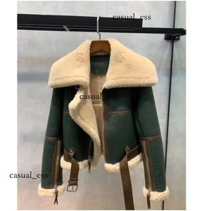 Cappotto da moto in PU Cappotto bomber da esterno in lana Stampato Abbigliamento autunnale per donna Autunno e blazer Donna Inverno 775 404 dfashion98