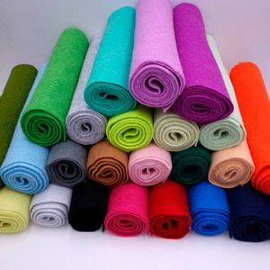 Fabric 90CM Wide Soft Felt Fabric Nonwoven Felt Fabric Sheet DIY Sewing Dolls Crafts Material 14mm Thick 230419