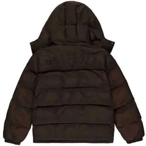 Mode Men's Parkas Trapstar London Down Parka Män broderi Jacket Winter Ess Hip Hop Shiny Black Warm Outwear 2023