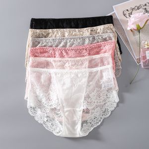 Calcinha feminina 3 pacote 100% real Mulberry seda feminina sexy calcinha de renda lingerie de roupas íntimas M L XL SG011 230420