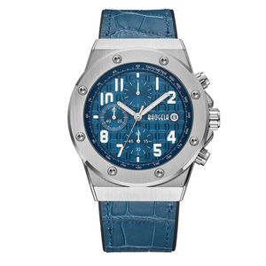 Luxury Men's Watch Quartz Watches Men Leather Strap Waterproof Strength Hardened Glass Crystal Watches Reloj Hombre