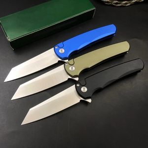 H3300 Auto Tactical Knife CPM-20V Satin Tanto Blade Aviation Aluminium Handle utomhus EDC Pocket Knives med detaljhandelslådan