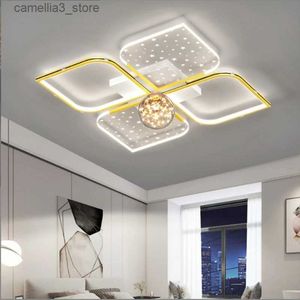 Ceiling Lights 2022 Modern Living Room Ceiling Lamp Fashion Luxury LED Bedroom Interior Lighting Personalized Smart Dining Room Chandelier Q231120