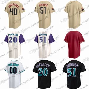 S-6XL Madison Bumgarner Baseball-Trikot Randy Johnson Luis Gonzalez Nick Ahmed Corbin Carroll Andrew Chafin Zach Davies Gallen Ginkel Longoria Frias Gallen Herrera