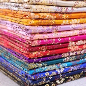 Ткань из парчонки шелковые ткани. Сатиновые цветочные ткани для швейного материала для Diy Dest Fabric 230419