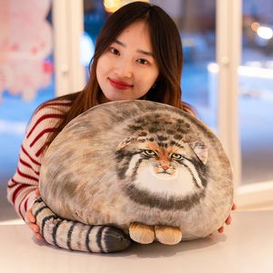 Boneca de coelho de simulação fofa, travesseiro de gato feroz e fofo, almofada de boneca