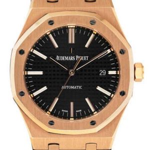 Audemar Pigue Watch Automatic Mechanical Movement Men's Wristwatch 15400OR 18K Rose Gold Box and Paper WN-E81S