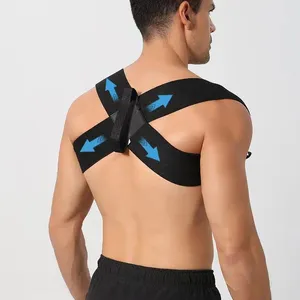 Fasce di resistenza Palestra Fitness Allenamento del torace Esercizio Tracolla Push-up Bretelle dritte per la schiena Open Aid
