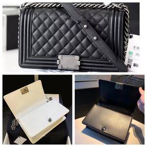 łańcuch crossbody torebka damska torba na ramię skórzana Diamond Gold Hardware Metal Bluckle Luksusowa torebka Torba Kobiet torba biurowa torby komputerowe Klasyczne czarne L5