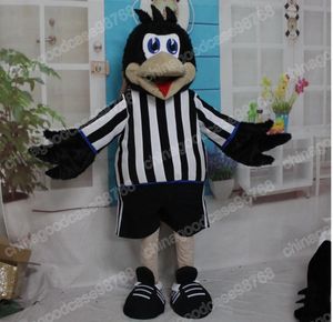 Costume da mascotte corvo di Natale di alta qualità Vestito da festa operato da Halloween Personaggio dei cartoni animati Vestito da carnevale Vestito unisex Puntelli pubblicitari