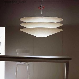 Lampki sufitowe Nordic Wabi Sabi Wind LED LED żyrandol żywy jadalnia bar do wystroju domu w zawieszki lampka sypialnia wisząca oprawa oświetleniowa Q231125