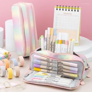 Large Capacity Pencil Case Kawaii Cute Cases Student Pen Big School Supplies Stationery Bags Box Pouch