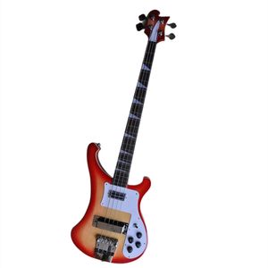 ファクトリーカスタム4ストリングホワイトパールインレイ付きエレクトリックベースギター、Stingrayベースはロゴ/色のカスタマイズを提供します