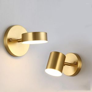 Wall Lamp LED Lampada Light Project Indoor Lights Lamps With Switch Dimming For Home Bedside Bedroom Decor Arts Sconce