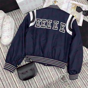 Fashion Women Baseball Jackets Outerwear Embroidered Letter Brands Cotton Coats Winter Ladies Jacket Cropped Coat Streetwear