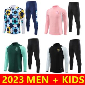 Erkekler 2023 2024 Cezayir Yetişkin Takip Mahrez Futbol Formaları 23 24 Behounedjah Survetement Maillot de Ayak Feghoul Sportswear Futbol Eğitim Takım