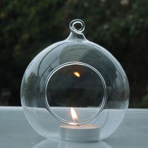 Titulares de vela Diâmetro 10cm 36pcs/pacote de terrário de vidro de vidro Casamento ao vivo decoração de bola pendurada
