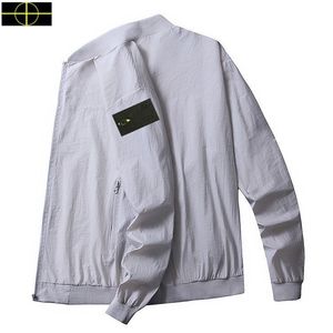 Men's Jackets Stone Spring and Summer Island Medal Washed Shirt Men's Loose Outerwear Workwear Casual Jacket Women's Long-sleeved Shirt k2