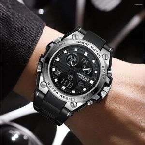 Wristwatches BINBOND Multifunctional Top Fashion Watch Men Waterproof Week Date Clock Outdoor Sport Quartz Wristwatch