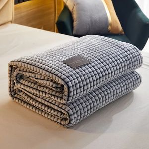Blankets Blanket Thickened Bed Flannel Coral Fleece Blanket Single Towel Quilt Sofa Blanket Air Conditioning Blanket 231120